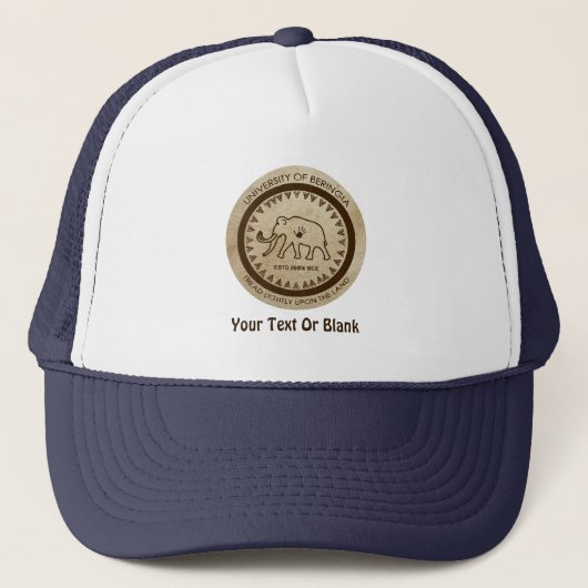 Universiteit van Beringia Wooly Mammoth Seal Trucker Pet (Voorkant)
