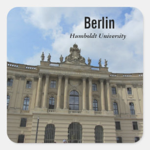 Universiteit van Berlijn Humboldt Vierkante Sticker