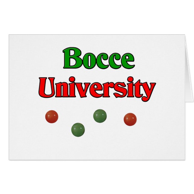 Universiteit van Bocce (Voorkant Horizontaal)