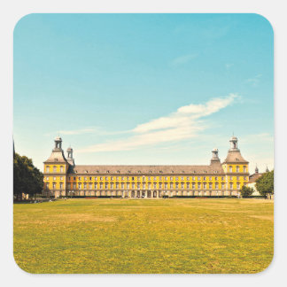 Universiteit van Bonn Duitsland Retro Film Kunst Vierkante Sticker