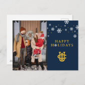 Universiteit van Californië, Irvine Logo Feestdagenkaart (Voorkant / Achterkant)