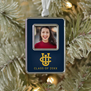Universiteit van Californië, Irvine Logo Verzilverd Kader Ornament