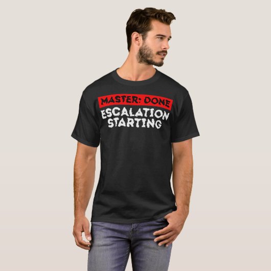 Universiteit van Cool Masters Degree Studie Passen T-shirt (Voorkant volledig)