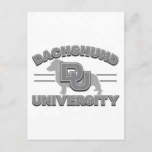 Universiteit van Dachshund Briefkaart