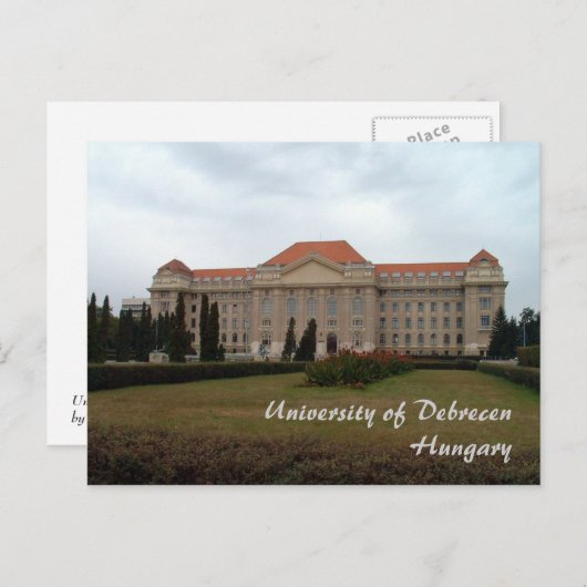 Universiteit van Debrecen Briefkaart (Voorkant / Achterkant)