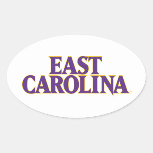 Universiteit van East Carolina   East Carolina Ovale Sticker