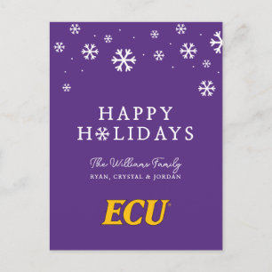 Universiteit van East Carolina   ECU LOGO Feestdagenkaart