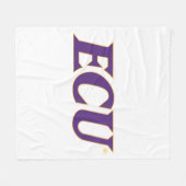 Universiteit van East Carolina | ECU LOGO Fleece Deken (Voorkant (Horizontaal))