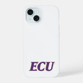 Universiteit van East Carolina | ECU LOGO iPhone 15 Hoesje (Achterkant)