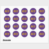 Universiteit van East Carolina | ECU LOGO Ronde Sticker (Vel)