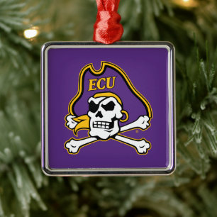 Universiteit van East Carolina ECU Piraten Metalen Ornament