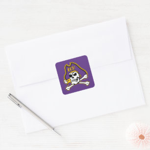 Universiteit van East Carolina   ECU Piraten Vierkante Sticker