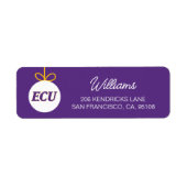 Universiteit van East Carolina LOGO | 2 ECU Etiket (Voorkant)