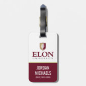 Universiteit van Elon Bagagelabel (Achterkant verticaal)