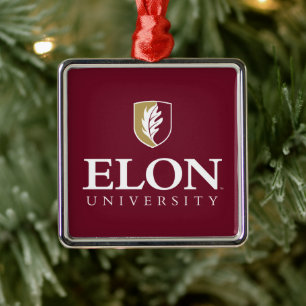Universiteit van Elon Metalen Ornament