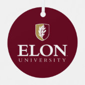 Universiteit van Elon Metalen Ornament (Voorkant)