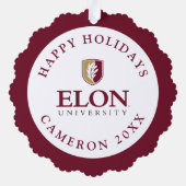 Universiteit van Elon Ornament Kaart (Achterkant)