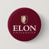 Universiteit van Elon Ronde Button 5,7 Cm (Voorkant)