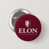 Universiteit van Elon Ronde Button 5,7 Cm (Voorkant /achterkant)