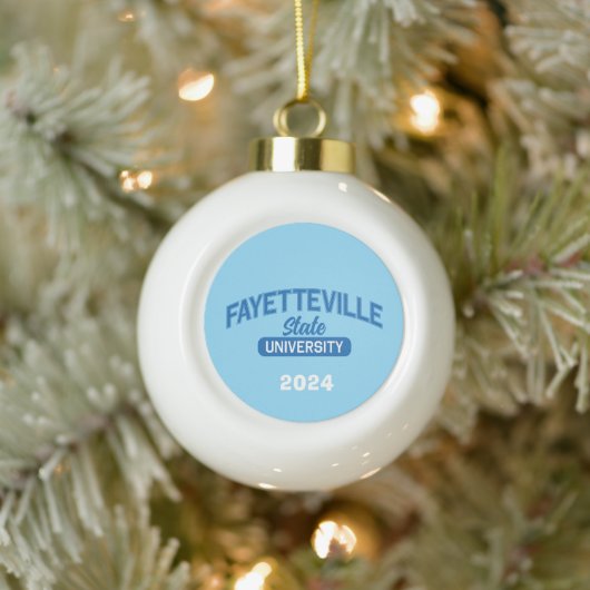 Universiteit van Fayetteville Keramische Bal Ornament (Boom)
