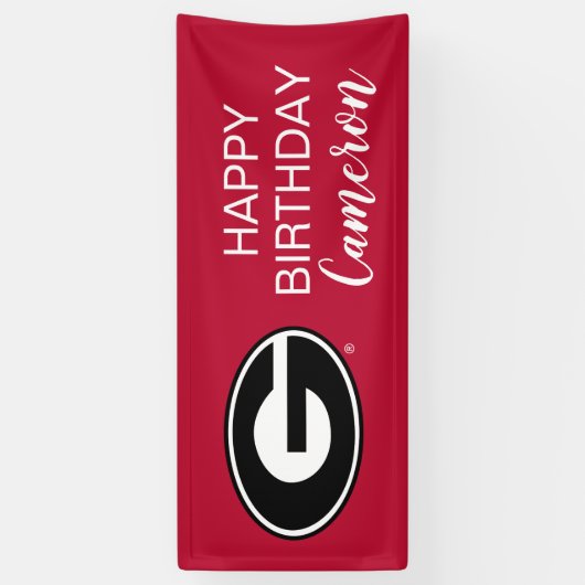 Universiteit van Georgië | Geboortedag Spandoek (Verticaal)