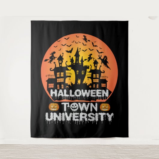 Universiteit van Halloween Wandkleed (Voorkant)