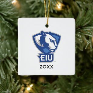 Universiteit van Illinois Panthers Logo Keramisch Ornament