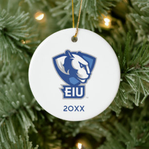 Universiteit van Illinois Panthers Logo Keramisch Ornament