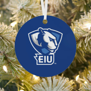 Universiteit van Illinois Panthers Logo Metalen Ornament