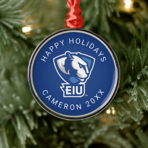 Universiteit van Illinois Panthers Logo Metalen Ornament