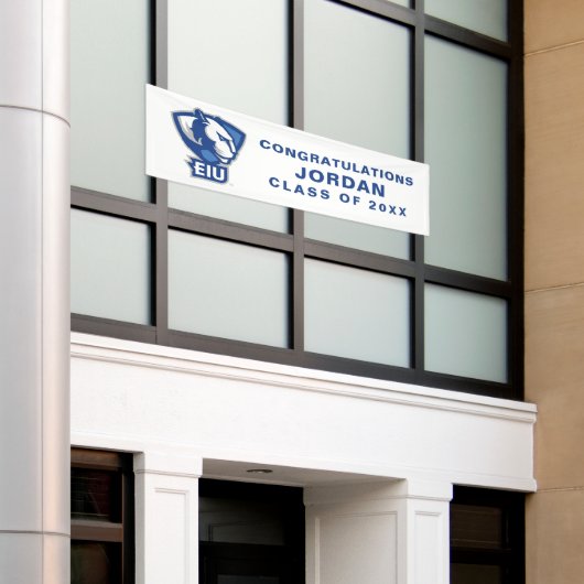 Universiteit van Illinois Panthers Logo Spandoek (Buitenkant Gebouw)