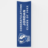 Universiteit van Illinois Panthers Logo Spandoek (Verticaal)