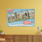 Universiteit van Indiana - Grote lettertjes Canvas Afdruk (Insitu (Woonkamer))