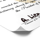 Universiteit van Jupiter Diploma Poster (Hoek)