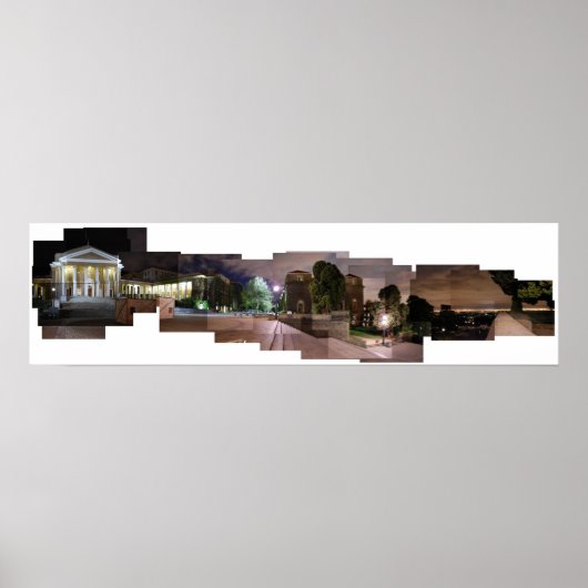 Universiteit van Kaapstad bij nacht Poster (Voorkant)