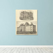 Universiteit van Kansas Canvas Afdruk (Insitu (Houten vloer))