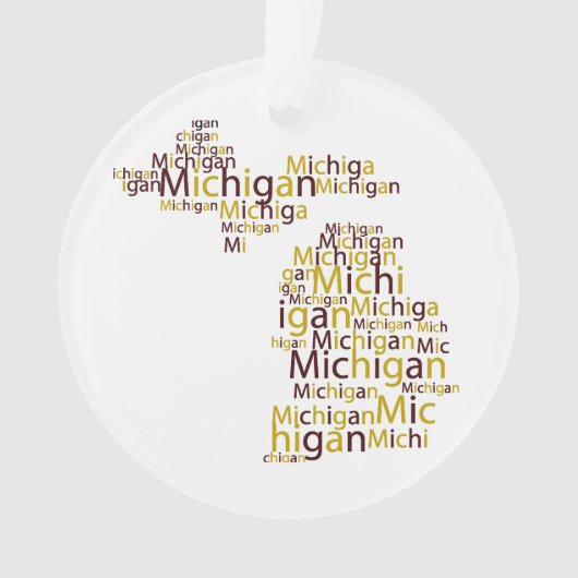 Universiteit van Michigan Ornament (voorkant)