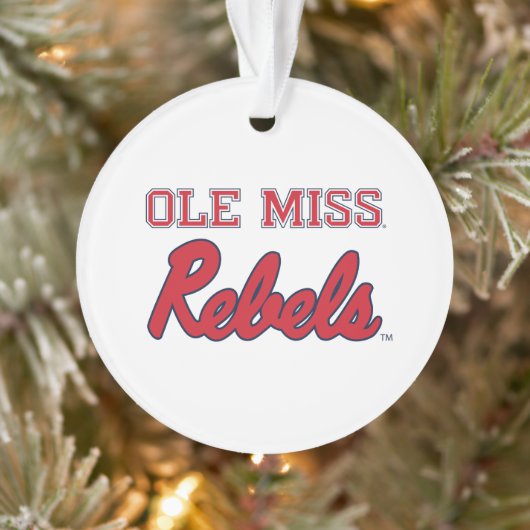Universiteit van Mississippi | Ole Miss Rebels Ornament (Boom)