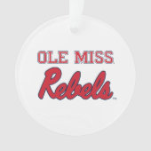 Universiteit van Mississippi | Ole Miss Rebels Ornament (voorkant)