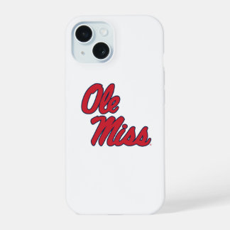 Universiteit van Mississippi | Ole Miss Schrift iPhone 15 Hoesje