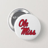 Universiteit van Mississippi | OLE Miss Script 2 Ronde Button 5,7 Cm (Voorkant /achterkant)