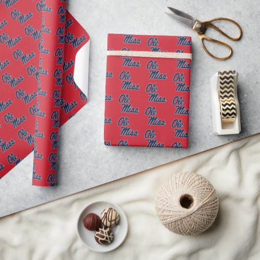Universiteit van Mississippi | OLE Miss Script Cadeaupapier (Crafts)