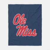 Universiteit van Mississippi | OLE Miss Script Fleece Deken (Voorkant)