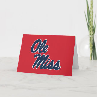 Universiteit van Mississippi | OLE Miss Script Kaart