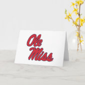 Universiteit van Mississippi | OLE Miss Script Kaart (Gele Bloem)