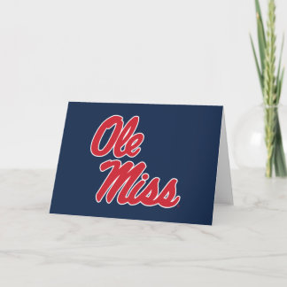 Universiteit van Mississippi | OLE Miss Script Kaart