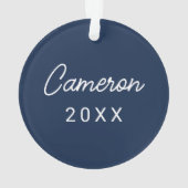 Universiteit van Mississippi | OLE Miss Script Ornament (achterkant)