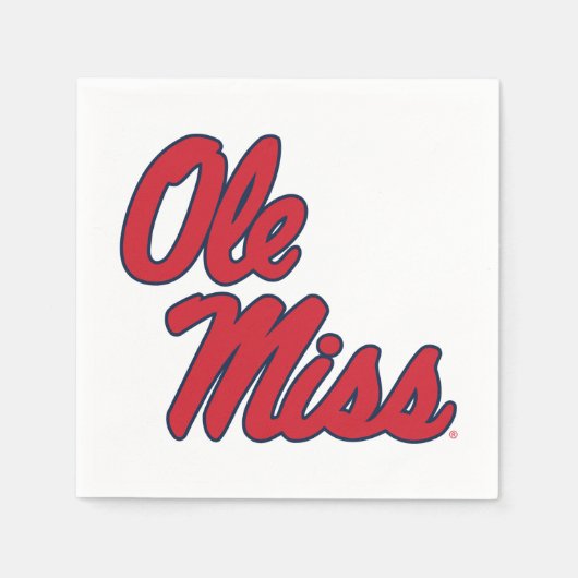 Universiteit van Mississippi | OLE Miss Script Servet (Voorkant)