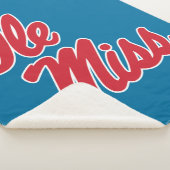 Universiteit van Mississippi | OLE Miss Script Sherpa Deken (3/4)