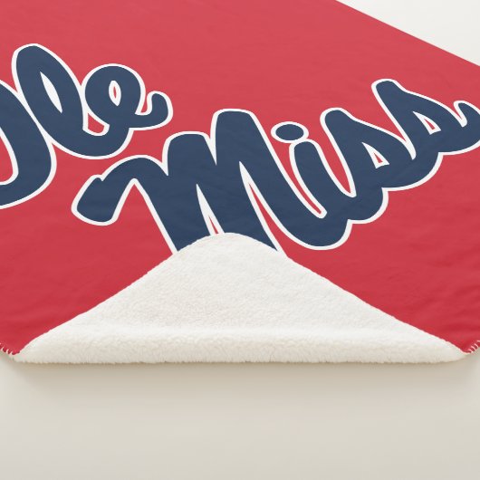 Universiteit van Mississippi | OLE Miss Script Sherpa Deken (3/4)